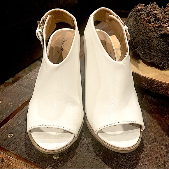 Sz 7 -QUPID- PEEP TOE SLINGBACK MULE SANDAL- EXCELLENT CONDITION -A1 - Picture 2 of 7